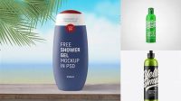 4411+ Matte Metallic Shower Gel Bottle PSD Mockup Fully Editable PSD Template