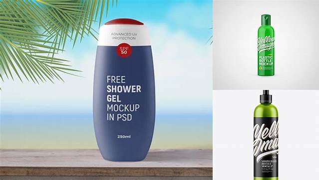 4411+ Matte Metallic Shower Gel Bottle PSD Mockup Fully Editable PSD Template