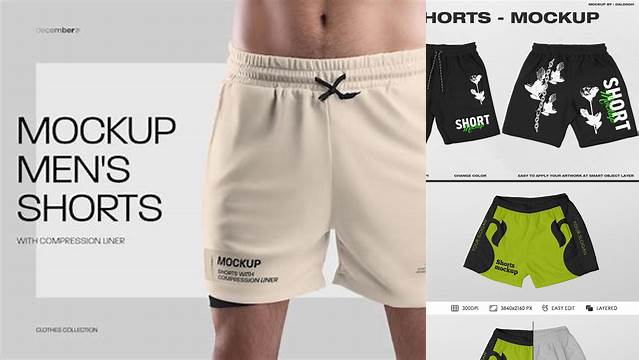 4420+ Shorts Mockup Png Layered Photoshop Template