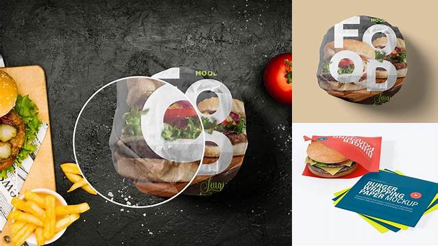 4422+ Burger Paper Mockup Free High-Resolution PSD Download