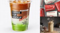 4425+ Iced Coffee Cup Mockup Free Free Mockup PSD