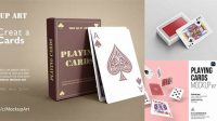 4427+ Playing Cards Mockup Photoshop Freebie