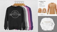 4427+ T Shirt Long Sleeve Mockup Free Free Graphic Design Resource