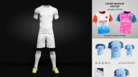 4431+ Men’s Soccer Jersey PSD Mockup Front View Elegant Photoshop Mockup