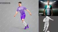 4432+ Soccer Player Mockup High-Quality Editable PSD