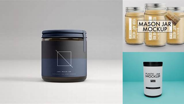 4437+ Textured Storage Jar PSD Mockup Front View Creative PSD Resources