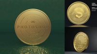 4440+ Gold Coin Mockup Free For Free Download