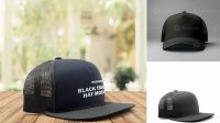 4444+ Black Trucker Hat Mockup Mockup File Free Download