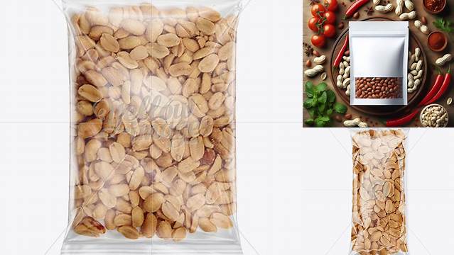 4449+ Clear Plastic Pack with Peanuts PSD Mockup Premium Free Graphic Resource