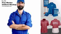 4451+ Employee Uniform Mockup Free PSD