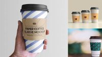 4454+ Cup Sleeve Mockup Free Creative Design File