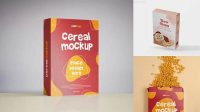 4455+ Cereal Box Free Mockup Easy-to-Edit Photoshop Freebie