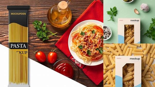 4455+ Pasta Mockup Easy Editable