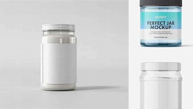 446+ Transparent Jar Mockup Include TIFF