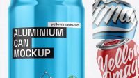 4468+ 330ml Aluminium Can With Metallic Finish PSD Mockup Digital Download