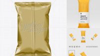 4471+ Gold Plastic Snack Package Medium Advanced Photoshop Template