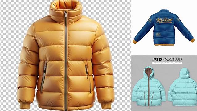 4477+ Puffer Jacket Mockup Psd Free Include TIFF