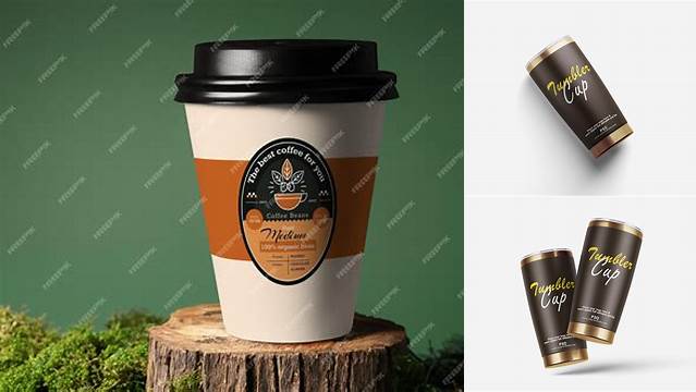 4478+ Eco Cup Mockup Smart Object PSD Template