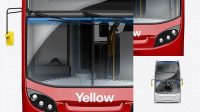 4479+ London Bus Enviro 400 PSD Mockup Front View Easy-to-Edit Photoshop Freebie