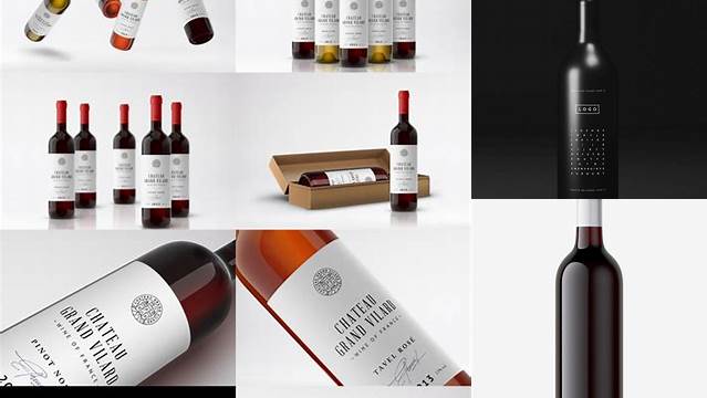 4481+ Wine Bottle Mockup Graphicburger Include TIFF