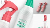 4482+ Metallic Spray Bottle With Over?ap PSD Mockup Premium Free Mockup PSD