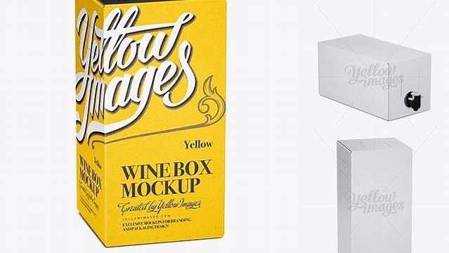 4483+ White Paper Wine Box 25° Angle Layered PSD File Free Download