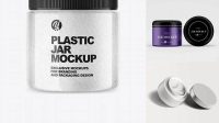 4486+ Clear Cosmetic Jar PSD Mockup Versatile Photoshop File