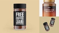 4487+ Frosted Jar With Instant Coffee PSD Mockup Smart Editable Design Mockup