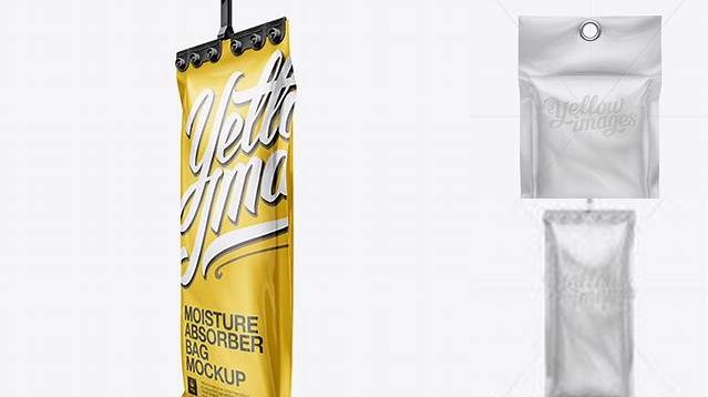 4487+ Moisture Absorber Bag PSD Mockup 3/4 View Smart Editable Design Mockup