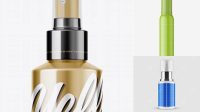 4488+ Metallic Cosmetic Sprayer Bottle PSD Mockup High Resolution