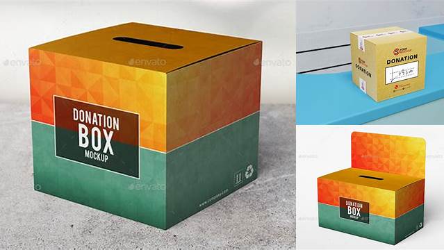 449+ Donation Box Mockup Download PSD Now