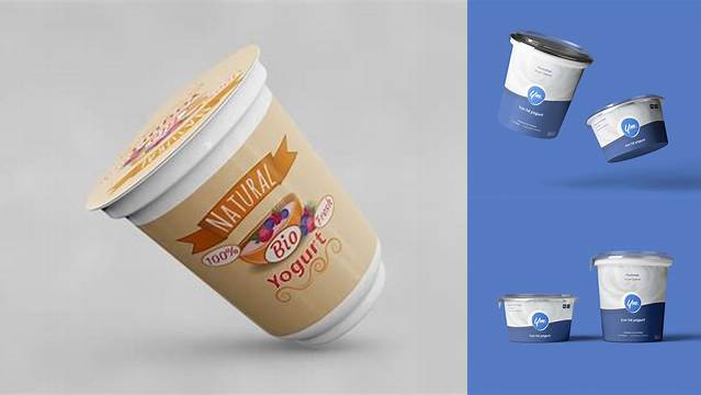 449+ Yogurt Packaging PSD Mockup Download Professional PSD