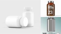 4490+ Clear Glass Bottle With White Pills PSD Mockup Creative Photoshop Resources