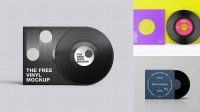 4491+ 7 Inch Vinyl Mockup Free Editable Design File