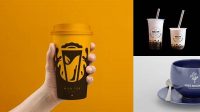 4497+ Milk Tea Cup Mockup Free Include TIFF