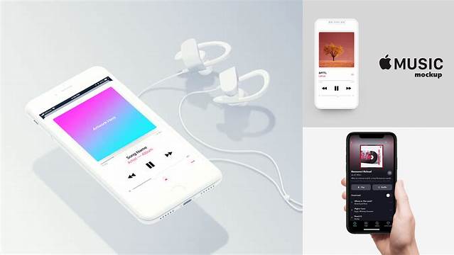 4502+ Apple Music Mockup Psd Free Photoshop Resource Free