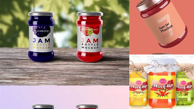 4504+ Container with Jam PSD Mockup Professional Graphic PSD Download