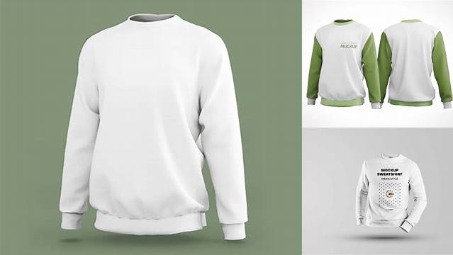 4504+ Sweatshirt PSD Mockup Back View Download Free PSD