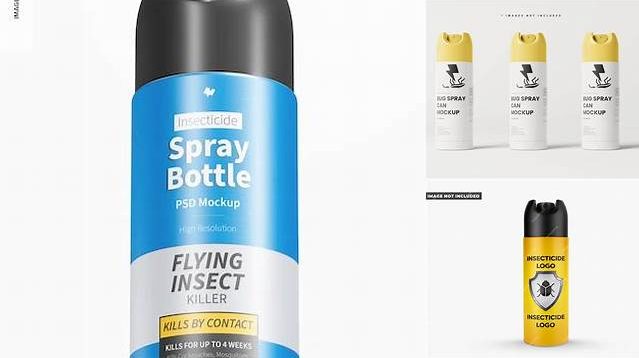 4505+ Insecticide Spray PSD Mockup Best for Showcase