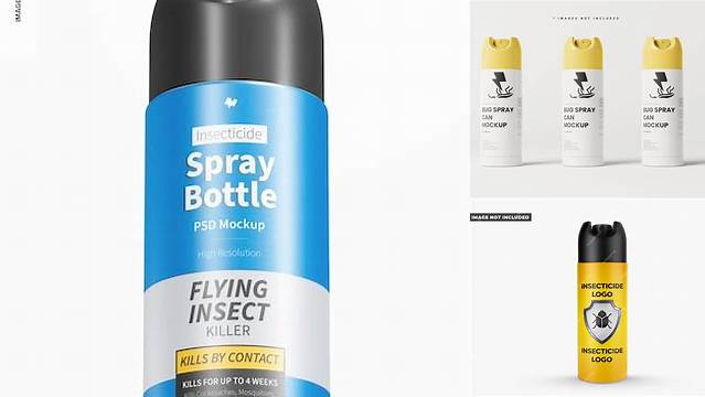 4505+ Insecticide Spray PSD Mockup Best for Showcase