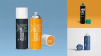 4507+ Aerosol Spray Mock-up Exclusive Free Photoshop Mockup