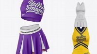 4512+ Cheerleader Top PSD Mockup Front View Premium Free Graphic Resource