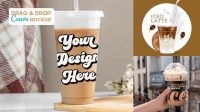 4513+ Iced Coffee Mockup Free Versatile and Modern PSD Mockup