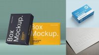 4514+ Embossed Box Mockup Free Graphic Mockup PSD