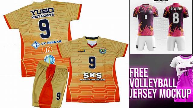 4514+ Mockup Jersey Voli Cdr Premium PSD Freebie