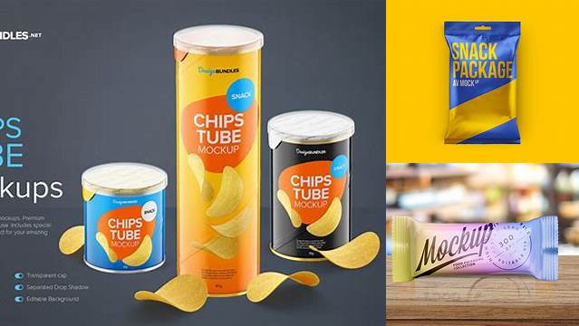 4516+ Glossy Snack Tube PSD Mockup Free PSD Mockup Resource