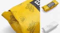 4517+ Burrito Wrapper PSD Mockup Halfside View High-End PSD Download