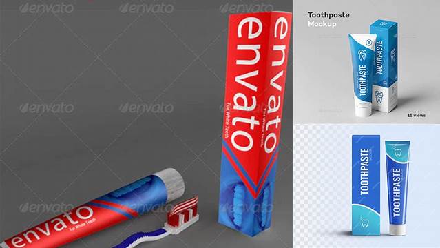 4518+ Toothpaste Mockup Free Download Advanced Photoshop Template