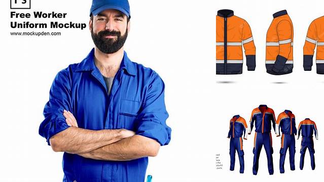 4519+ Worker Uniform Mockup Free Download Customizable PSD