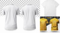 4521+ Men's T-shirt PSD Mockup Back View Editable Graphic Design Files